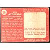 Image 2 : 1958 TOPPS CFL RON ATCHISON (HOF)
