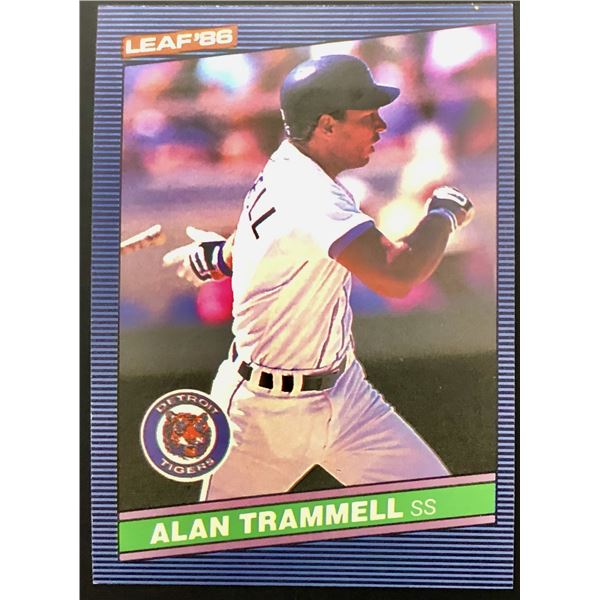1986 LEAF ALAN TRAMMELL (HOF)