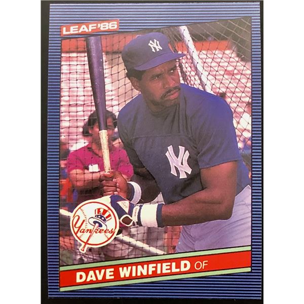 1986 LEAF DAVE WINFIELD (HOF)