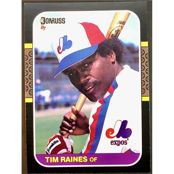 1987 DONRUSS TIM RAINES (HOF)