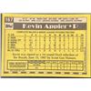 Image 2 : 1990 TOPPS KEVIN APPIER ROOKIE CARD