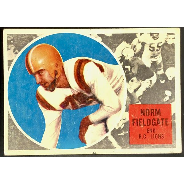 1960 TOPPS CFL NORM FIELDGATE (HOF)