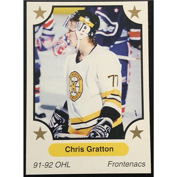 1991-92 7th INNING SKETCH CHRIS GRATTON JUNIOR CARD