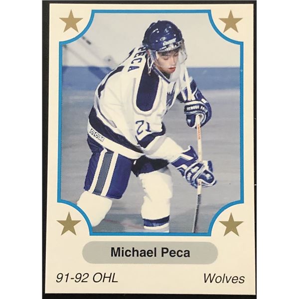 1991-92 7th INNING SKETCH MICHAEL PECA JUNIOR CARD