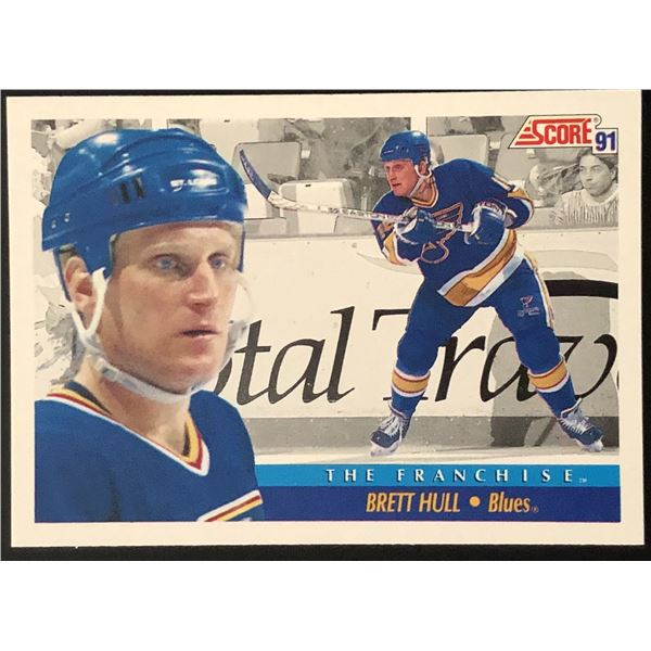 1991-92 SCORE BRETT HULL (HOF)