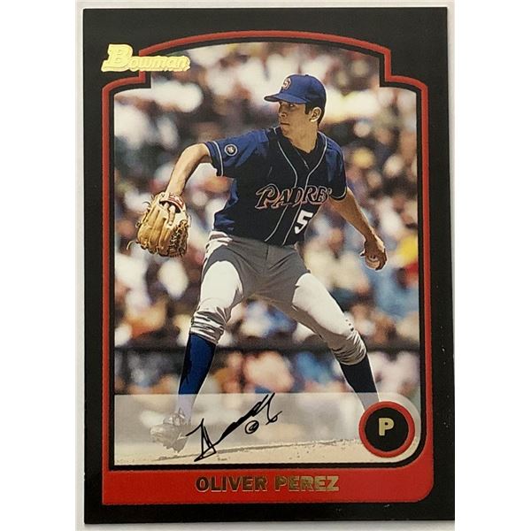 2003 BOWMAN OLIVER PEREZ ROOKIE CARD