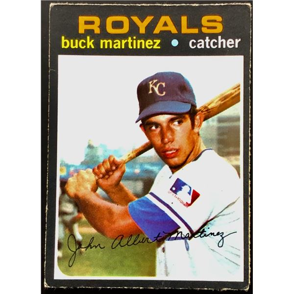 1971 O-PEE-CHEE BUCK MARTINEZ ROOKIE CARD