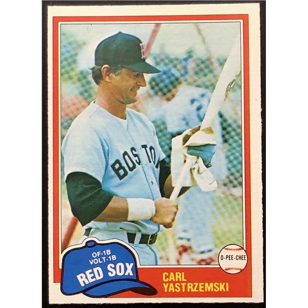 1981 O-PEE-CHEE CARL YASTRZEMSKI (HOF)