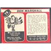 Image 2 : 1968-69 O-PEE-CHEE DON MARSHALL