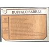 Image 2 : 1973-74 TOPPS BUFFALO SABRES