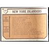 Image 2 : 1973-74 TOPPS NEW YORK ISLANDERS