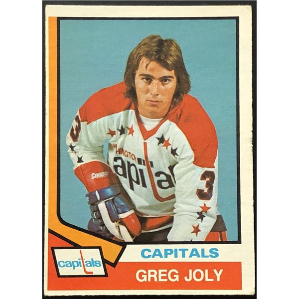 1974-75 O-PEE-CHEE GREG JOLY ROOKIE CARD