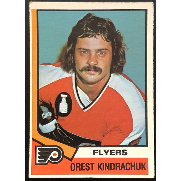 1974-75 O-PEE-CHEE OREST KINDRACHUK ROOKIE CARD