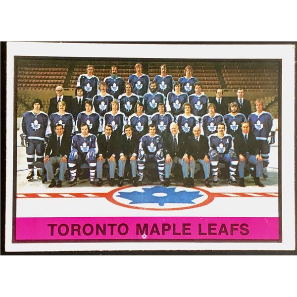 1974-75 O-PEE-CHEE TORONTO MAPLE LEAFS