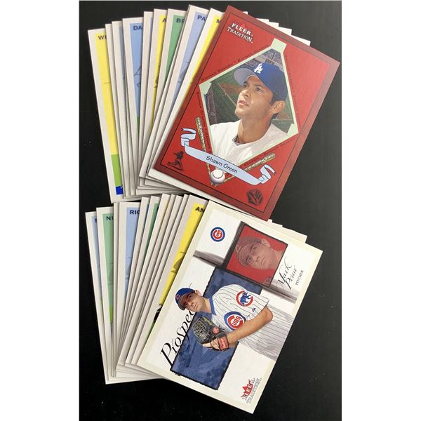 2002 FLEER TRADITION MLB COLLECTION - 25 CARDS