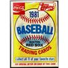 Image 1 : 1981 TOPPS COCA-COLA BOSTON RED SOX CELLO PACK
