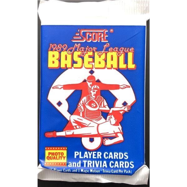1989 SCORE BASEBALL CELLO PACK