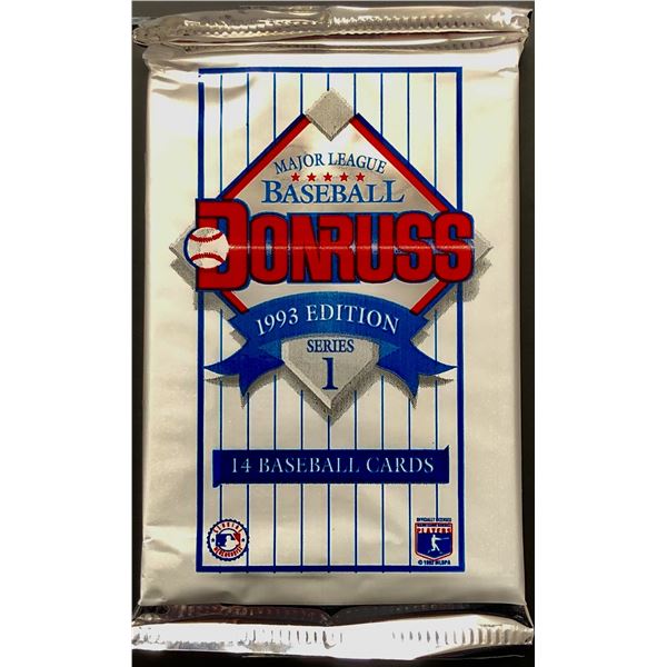 1993 DONRUSS SERIES ONE BASEBALL FOIL PACK