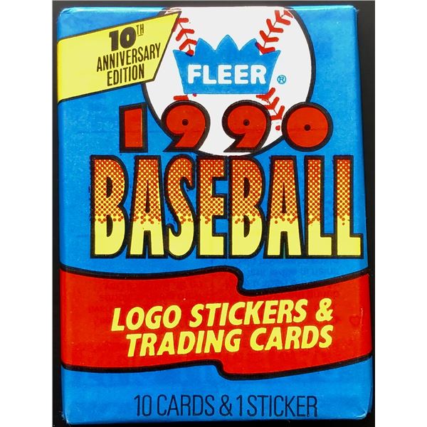 1990 FLEER BASEBALL WAX PACK