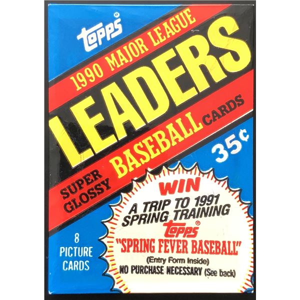 1990 TOPPS BASEBALL LEADERS SUPER GLOSSY MINI'S