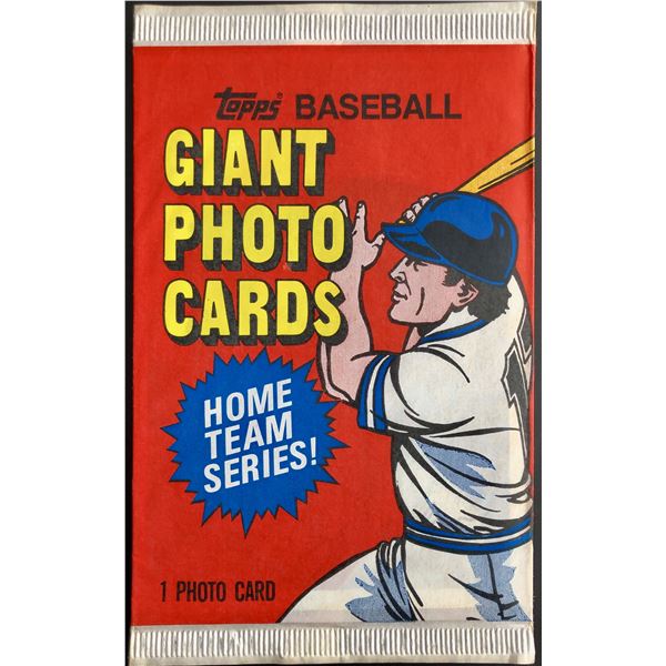 1981 TOPPS BASEBALL GIANT PHOTO CARDS PACK