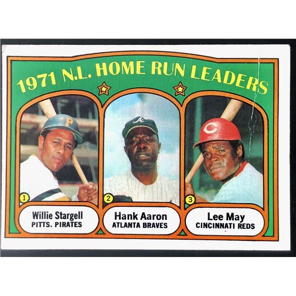 1972 TOPPS HANK AARON & WILLIE STARGELL (HOF)