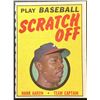 Image 1 : 1970 TOPPS HANK AARON SCRATCH OFF GAME