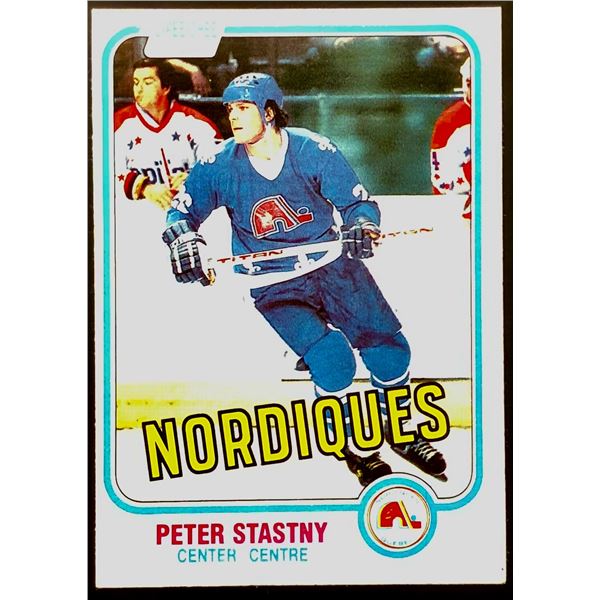 1981-82 O-PEE-CHEE PETER STASTNY (HOF) ROOKIE CARD