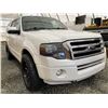 Image 8 : 115 -- 2014 FORD EXPEDITION LIMITED, WHITE, 269367 KMS, 4X4