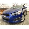 Image 1 : 5 -- 2012 CHEVY SONIC, BLUE, 160937 KMS, FRONT WHEEL DRIVE