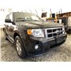 Image 8 : 109 -- 2009 FORD ESCAPE, BLACK, 253998 KMS, ALL WHEEL DRIVE