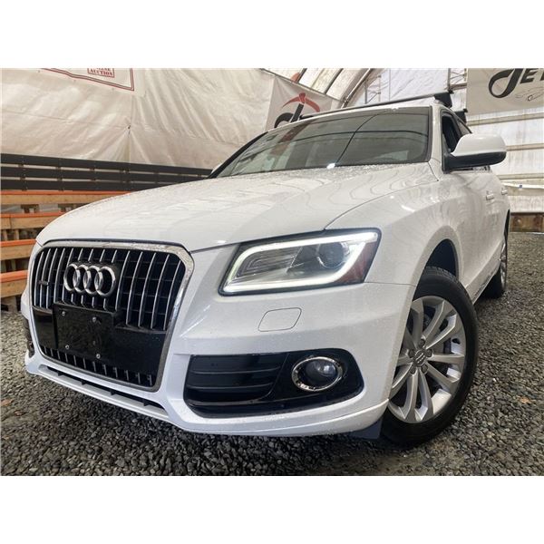 0I -- 2013 AUDI Q5, WHITE, 198340 KMS, ALL WHEEL DRIVE