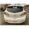 Image 18 : 10 -- 2010 MAZDA 3, WHITE, 204517 KMS, FRONT WHEEL DRIVE