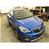 Image 10 : 101 -- 2014 BUICK ENCORE, BLUE, 183200 KMS, FRONT WHEEL DRIVE