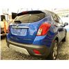 Image 14 : 101 -- 2014 BUICK ENCORE, BLUE, 183200 KMS, FRONT WHEEL DRIVE