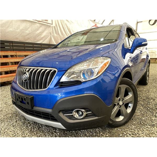 101 -- 2014 BUICK ENCORE, BLUE, 183200 KMS, FRONT WHEEL DRIVE