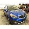 Image 9 : 101 -- 2014 BUICK ENCORE, BLUE, 183200 KMS, FRONT WHEEL DRIVE