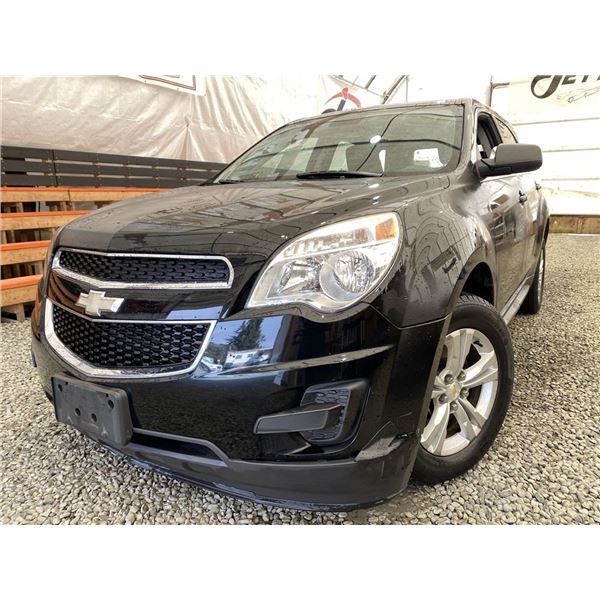 102 -- 2012 CHEVY EQUINOX, BLACK, 61500 KMS, FRONT WHEEL DRIVE
