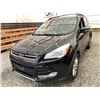 Image 3 : 103 -- 2013 FORD ESCAPE SEL, BLACK, 230478 KMS, FOUR WHEEL DRIVE