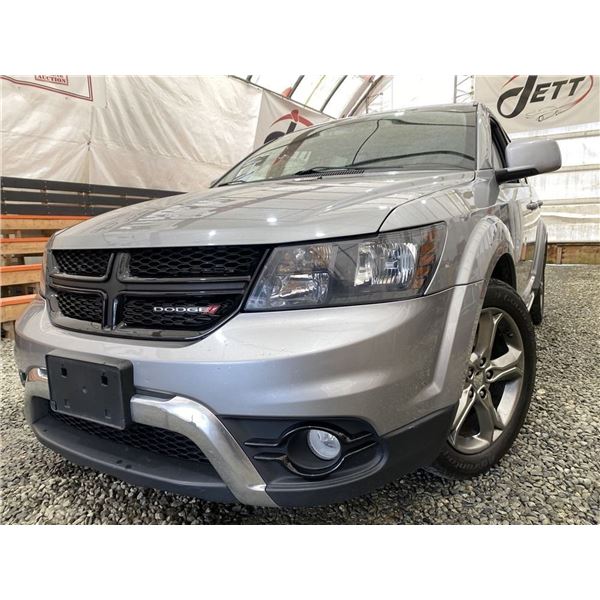 120 -- 2017 DODGE JOURNEY CROSSROAD, GREY, 154809 KMS, ALL WHEEL DRIVE