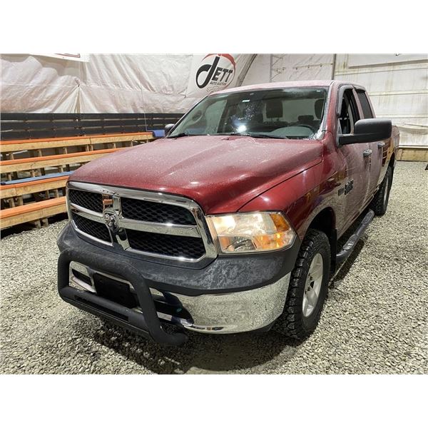 159 -- 2015 RAM 1500 ST, RED, 118047 KMS, 4X4