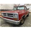 Image 1 : 160 -- 1990 DODGE D150, RED, 210338 KMS, REAR WHEEL DRIVE