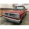 Image 3 : 160 -- 1990 DODGE D150, RED, 210338 KMS, REAR WHEEL DRIVE