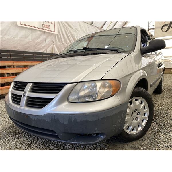 203 -- 2006 DODGE CARAVAN, SILVER, 245361 KMS, FRONT WHEEL DRIVE