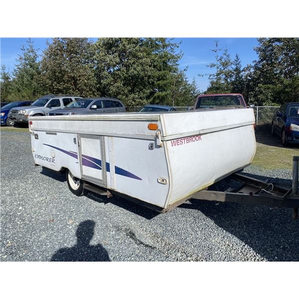 250 -- 1993 WESTBROOK TENT TRAILER, WHITE "NO RESERVE!"