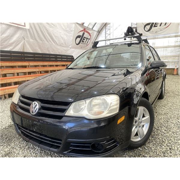 25 -- 2008 VW GOLF, BLACK, 342101 KMS, FRONT WHEEL DRIVE "NO RESERVE!"