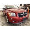 Image 8 : 5 -- 2007 DODGE CALIBER, RED, 181410 KMS, FRONT WHEEL DRIVE "NO RESERVE!"