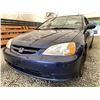 Image 2 : 13 -- 2002 HONDA CIVIC EX COUPE, BLUE, 392681 KMS, FRONT WHEEL DRIVE