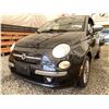 Image 2 : 15 -- 2012 FIAT 500, BLACK, 283684 KMS, FRONT WHEEL DRIVE