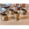 Image 2 : 403 -- COPPER LINED PANS, TURKISH COFFEE POTS, AND BRASS POTS
